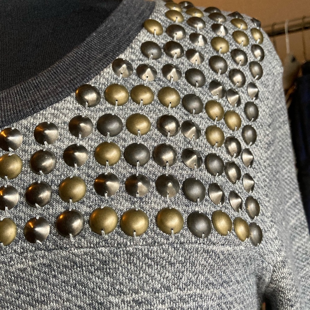J Crew size small sweatshirt with metallic detailing - Picture 2 of 10